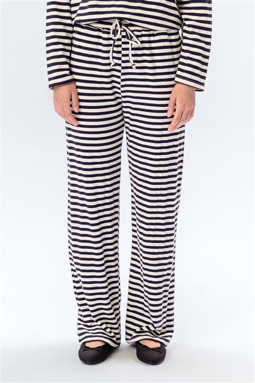 Stribede Bukser - Blå - L/XL - TeeShoppen