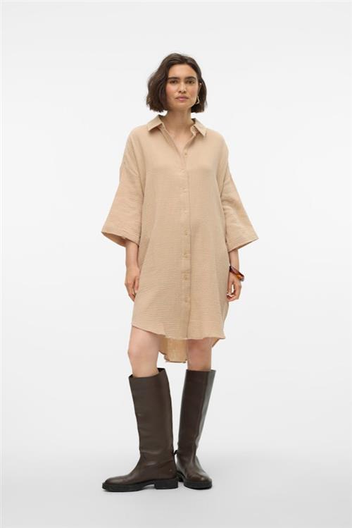Natali Oversized Skjorte - Irish Cream - S - Vero Moda