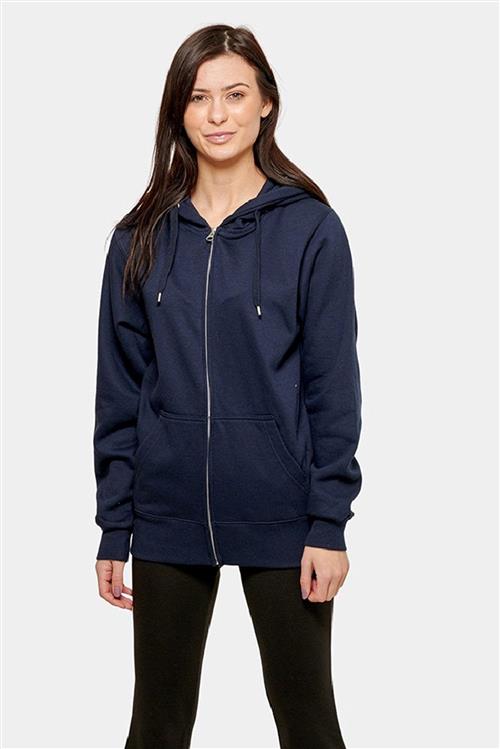Basic zip hoodie - Dark Navy - Dame - 2XL - TeeShoppen