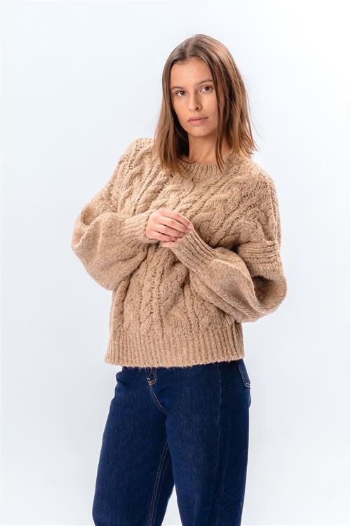 Emma Knit - Beige - One Size - TeeShoppen