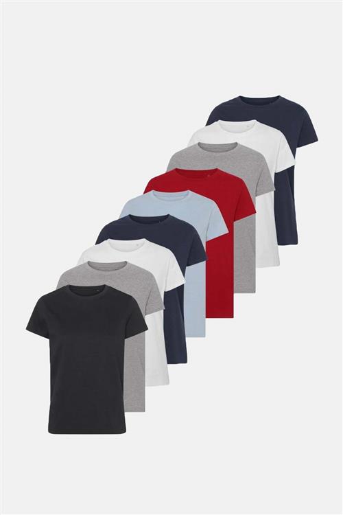 Basic T-shirt - Dame (9 stk.) - Slim fit - Default Title - TeeShoppen