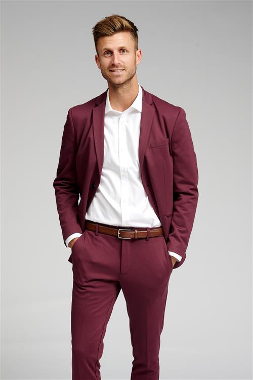 Originale Performance Blazer - Bordeaux - Herre - 52 - TeeShoppen