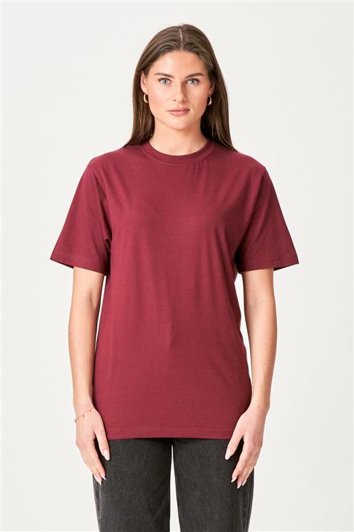 Oversized t-shirt - Bordeaux - Dame - XL - TeeShoppen