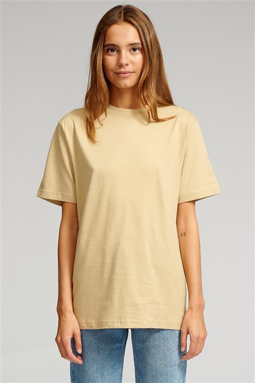 Oversized T-shirt - Sand (dame) - Dame - XL - TeeShoppen