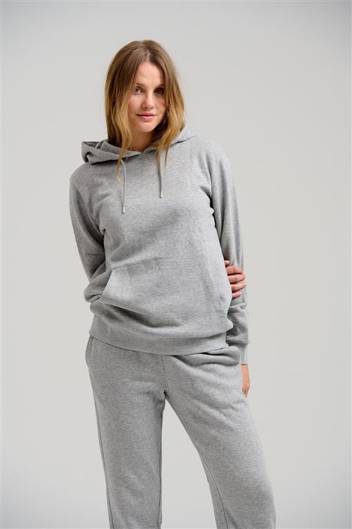 Basic Hoodie Sweat - Lysegrå Melange - Dame - XS - TeeShoppen