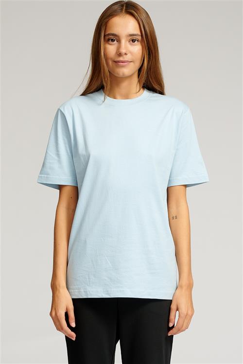 Oversized t-shirt - Sky Blue - Dame - L - TeeShoppen