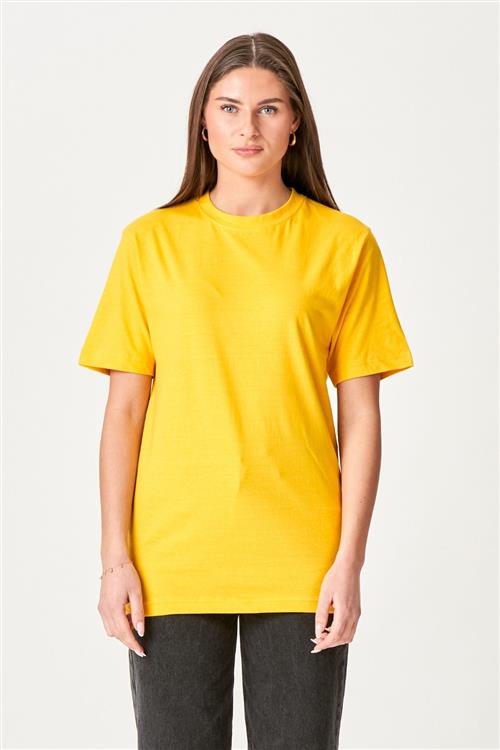 Oversized t-shirt - Gul - Dame - S - TeeShoppen