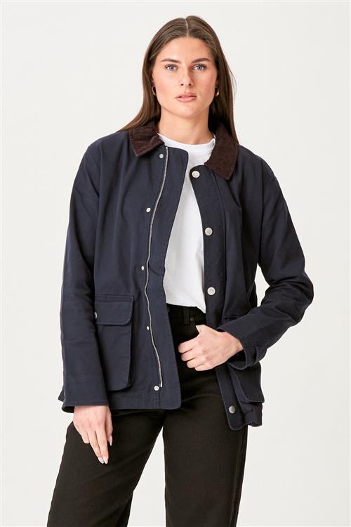 Twill Jacket - Navy - XS - TeeShoppen