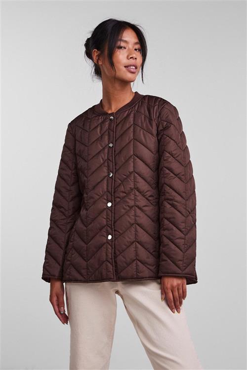 Fawn Short Quilted Jacket - Chicory Coffee - XL - PIECES