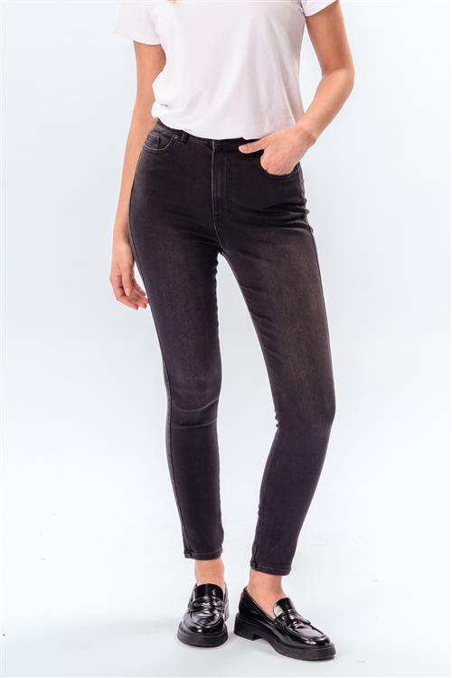 Originale Performance Skinny Jeans - Washed Black Denim - Dame - L/34 - TeeShoppen