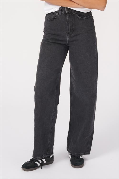 Originale Performance Wide Jeans - Washed Black Denim - Dame - 31/32 - TeeShoppen