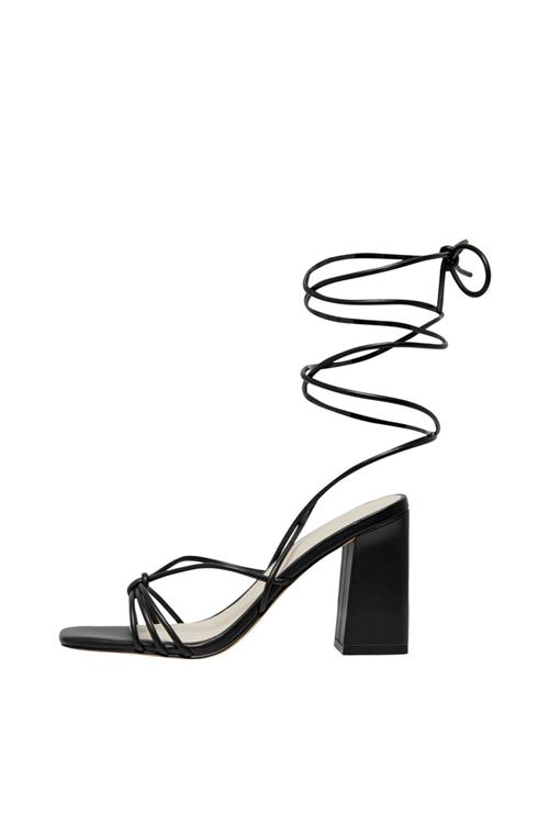 Højhælet Sandal - Sort - 39 - ONLY