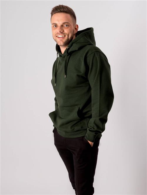 Basic Hoodie - Bottlegreen - Herre - L - TeeShoppen