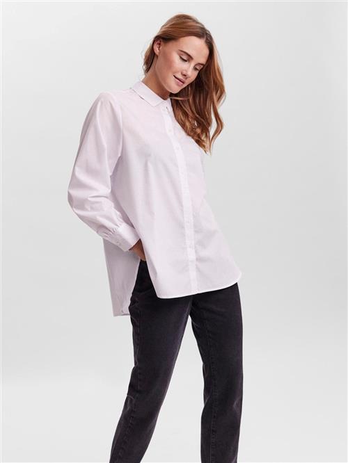 Ella Basic Skjorte - Hvid - Dame - L - Vero Moda