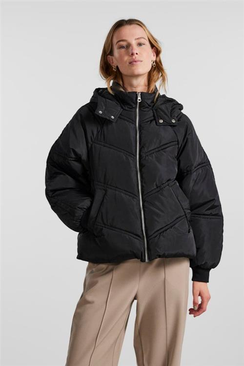 Neli City Puffer Jakke - Sort - Dame - L - PIECES