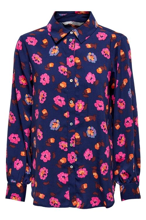 Vanessa Life Skjorte - Patriot Blue - M - ONLY