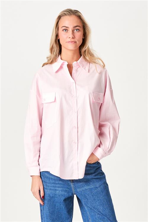 Clara Oversized Skjorte - Rose - L - TeeShoppen