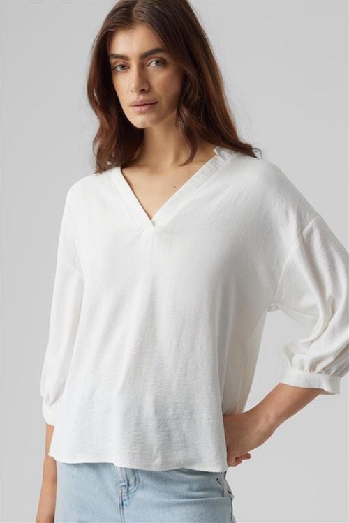 Unye V-hals Top - Snow White - M - Vero Moda
