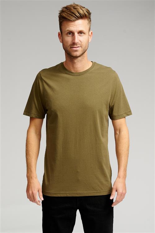 Basic T-shirt - Armygrøn - FeHerre - S - TeeShoppen