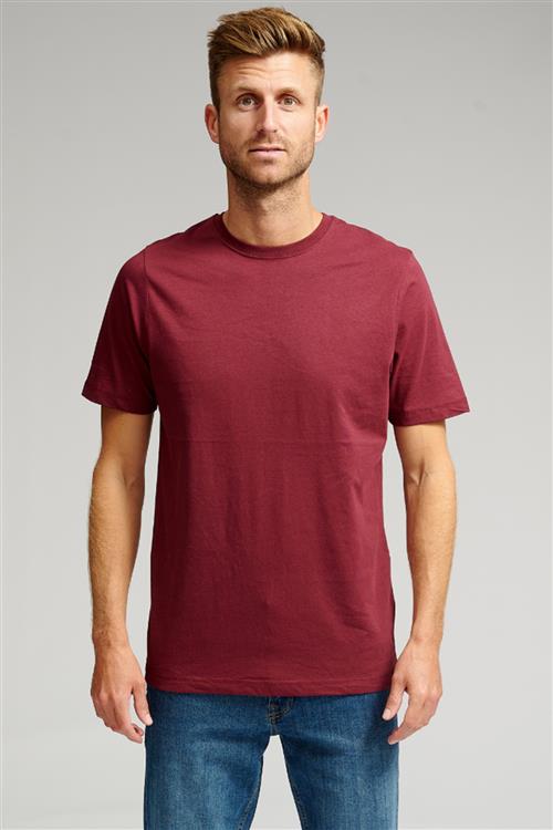Basic T-shirt - Bordeaux - FeHerre - 3XL - TeeShoppen