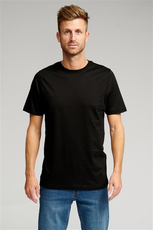 Basic T-shirt - Sort - Herre - 2XL - TeeShoppen