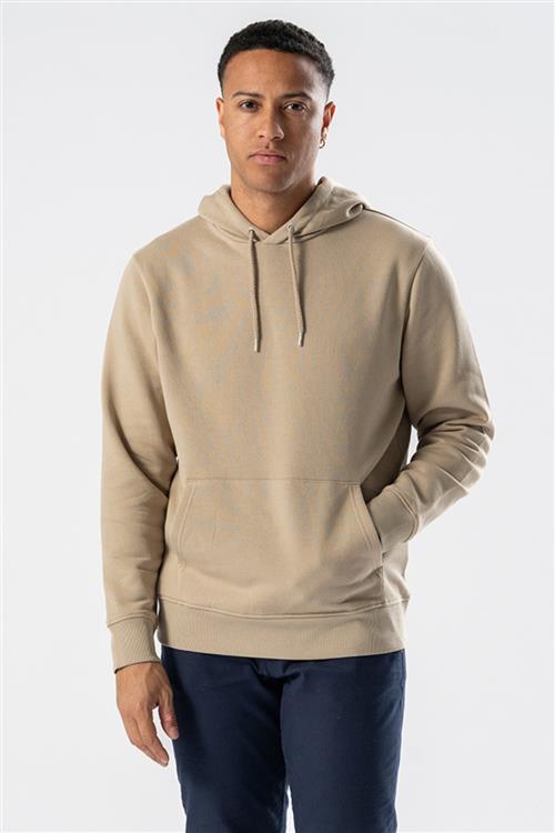 Sweatshirt Hoodie - Sand - Herre - 3XL - TeeShoppen