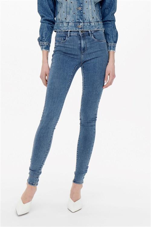 Rain Skinny fit Jeans - Denim blue - Dame - XL/32 - ONLY