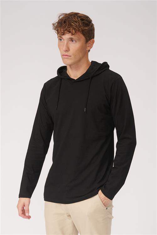 Light hoodie - Sort - Herre - XS - TeeShoppen