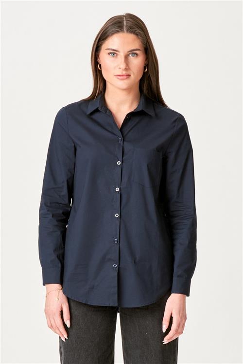 Ida Skjorte - Navy - S - TeeShoppen