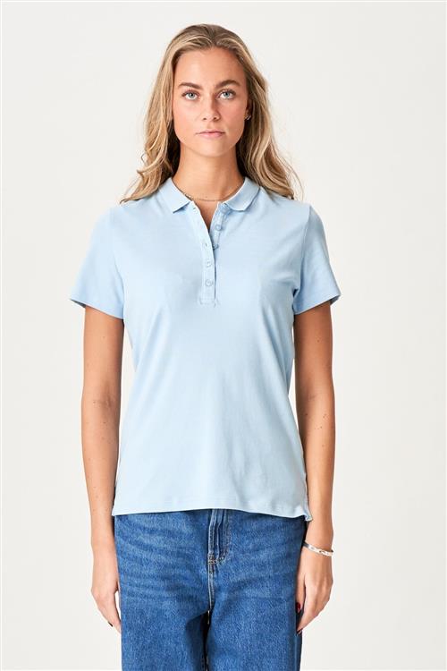 Polo Shirt - Sky Blue - Dame - L - TeeShoppen