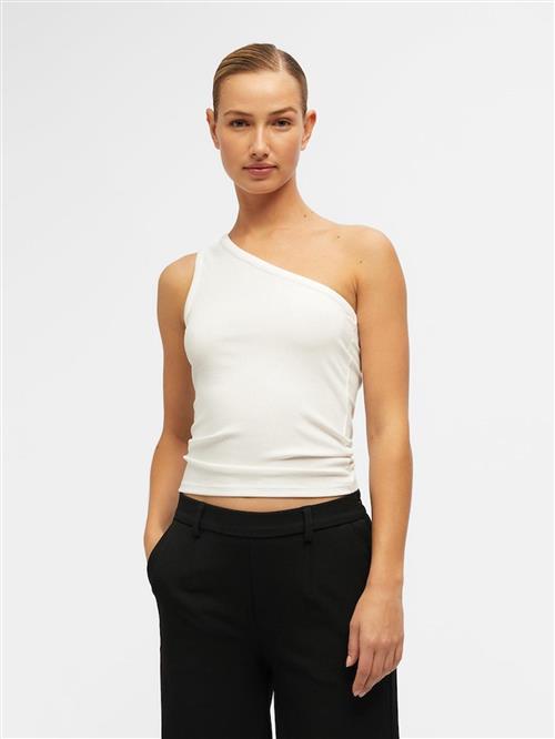Luca One Shoulder Top - Hvid - M - Object