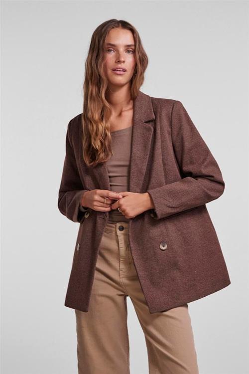 Se Haven Blazer Jakke - Brun - Dame - M - PIECES ved Teeshoppen