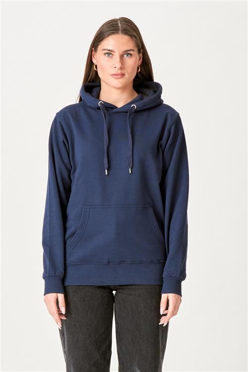 Oversized Hoodie - Navy - Dame - 2XS - TeeShoppen