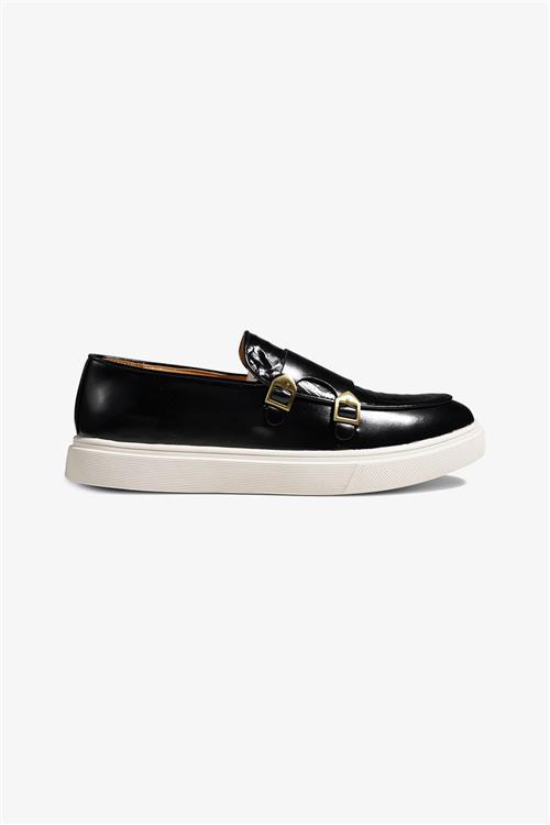 Loafers med spænde - Sort - 45 - TeeShoppen