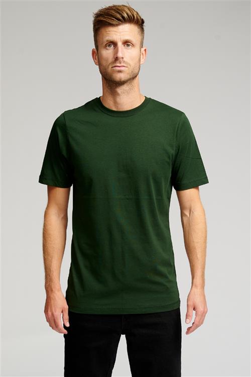 Basic T-shirt - Mørkegrøn - Herre - M - TeeShoppen