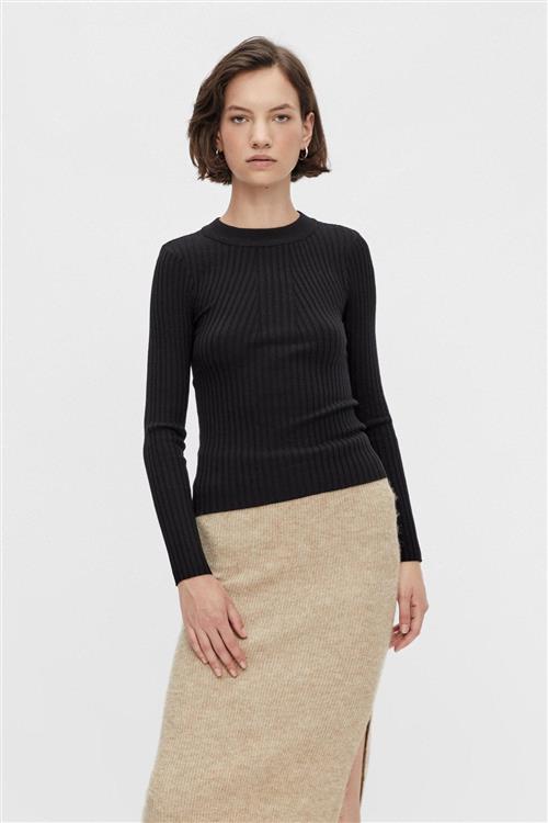 Crista Knit Top - Sort - M - PIECES
