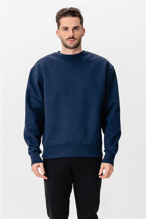 Heavy Crewneck - Navy - S - TeeShoppen