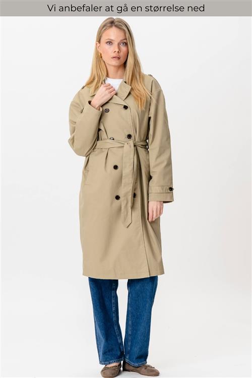 Linea trenchcoat - Beige - Dame - L - TeeShoppen