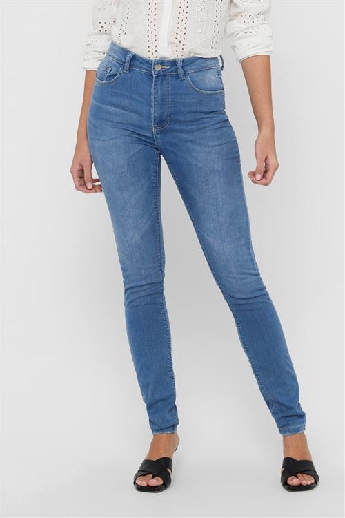 Originale Performance Jeans - Lyseblå (high waist) - Dame - XL/34 - Jacqueline de Yong