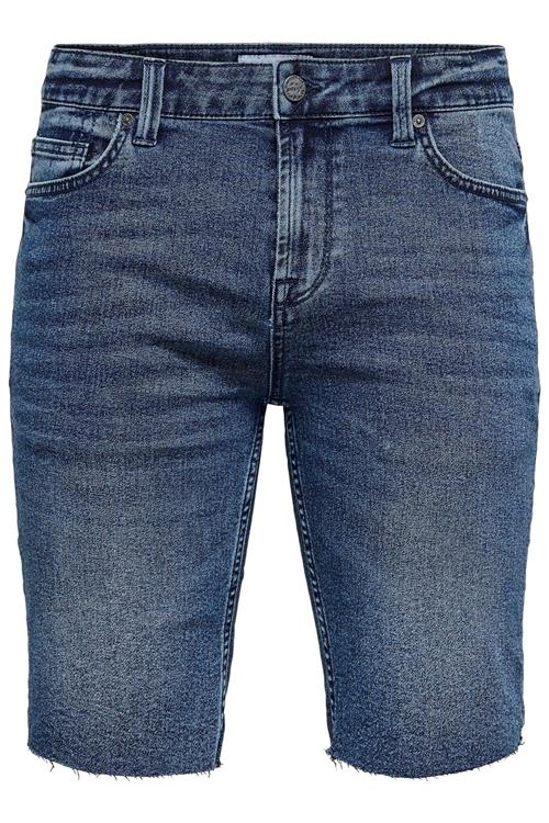 Denim Shorts - Blue Denim - Herre - 30 - Only & Sons