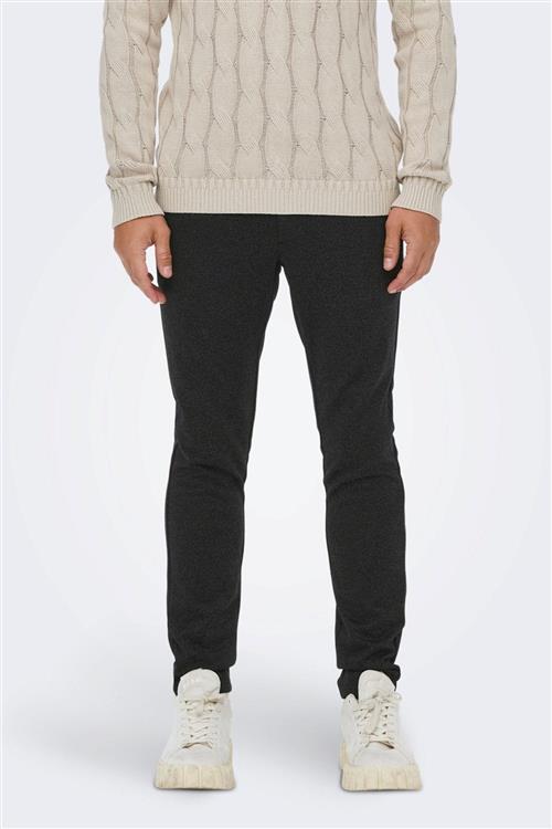 Mark Twill Line Pants - Sort - Herre - 30/34 - Only & Sons