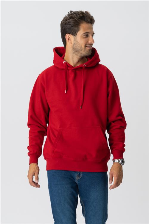Basic Hoodie - Rød - Herre - XS - TeeShoppen