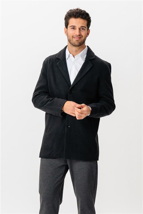 Klassisk frakke - Sort - Herre - 2XL - TeeShoppen
