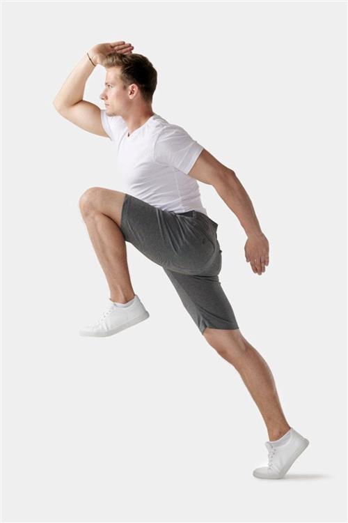 Herre Shorts - Gråmeleret - Herre - L - TeeShoppen