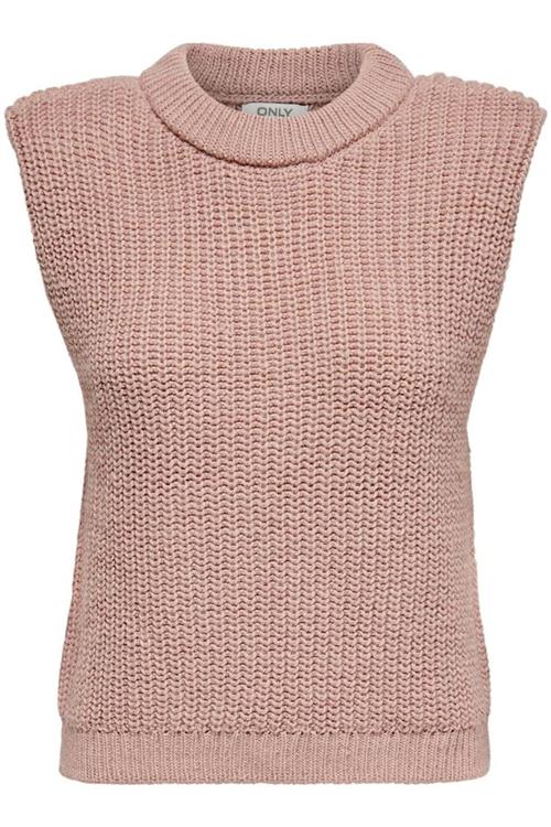 Kayla Strik Vest - Rose Dawn - Dame - M - ONLY