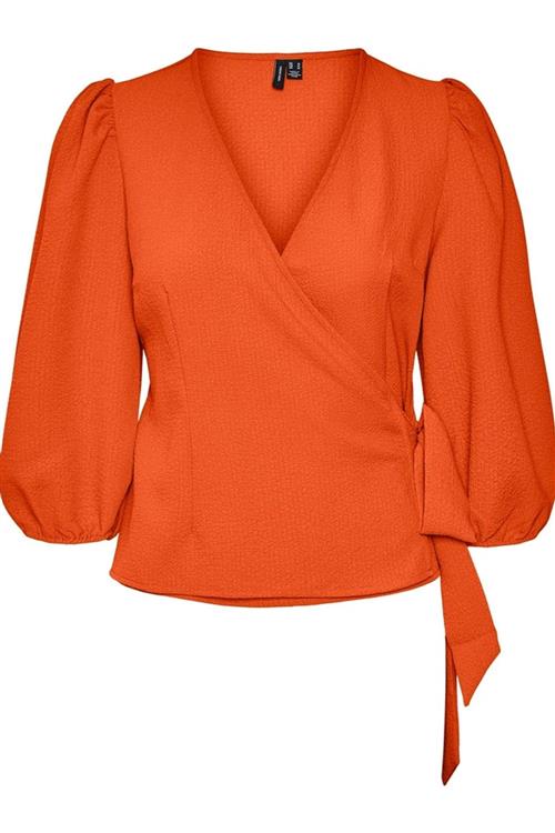Pepper Aya Bluse - Scarlet Ibis - M - Vero Moda
