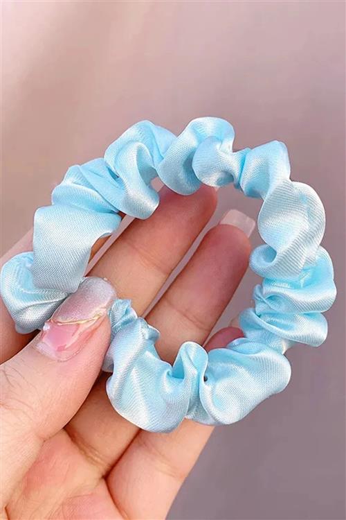 Kamilla Scrunchie - Lyseblå - One Size - TeeShoppen