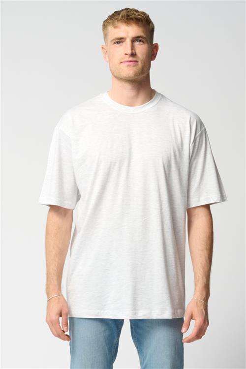Oversized T-shirt - Lysegrå - Herre - L - TeeShoppen