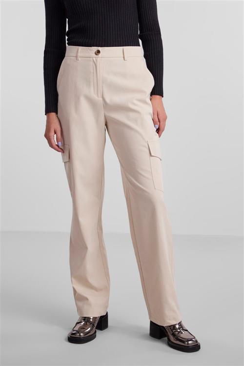 Sille Cargo Pants - White Pepper - L - PIECES