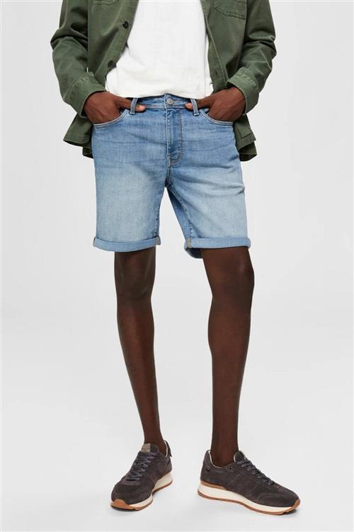 Alex Shorts - Light Blue Denim - Herre - 2XL - Selected Homme